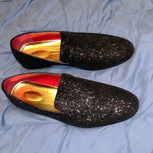 Black Sparkle Dress Shoes